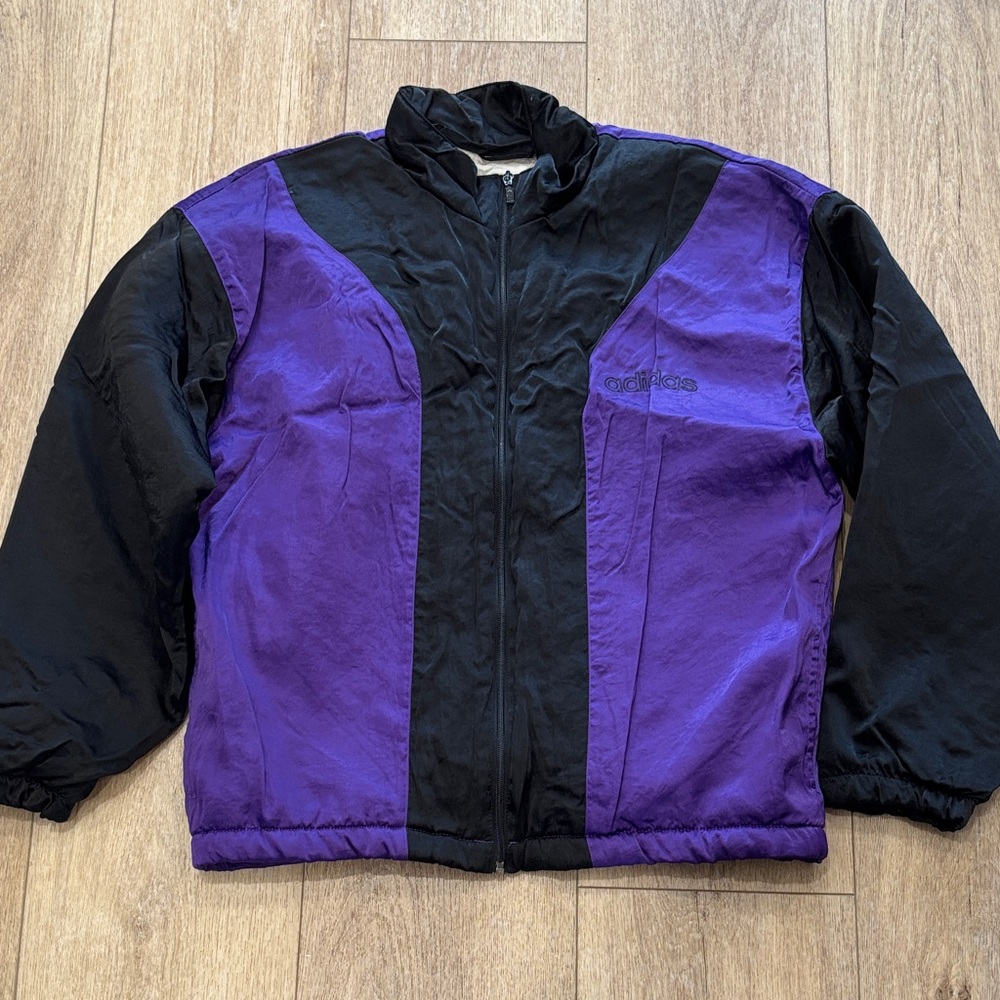 Adidas Black and Purple Jacket